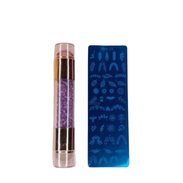 Kit Stamping Nails Uñas (sello+placa)