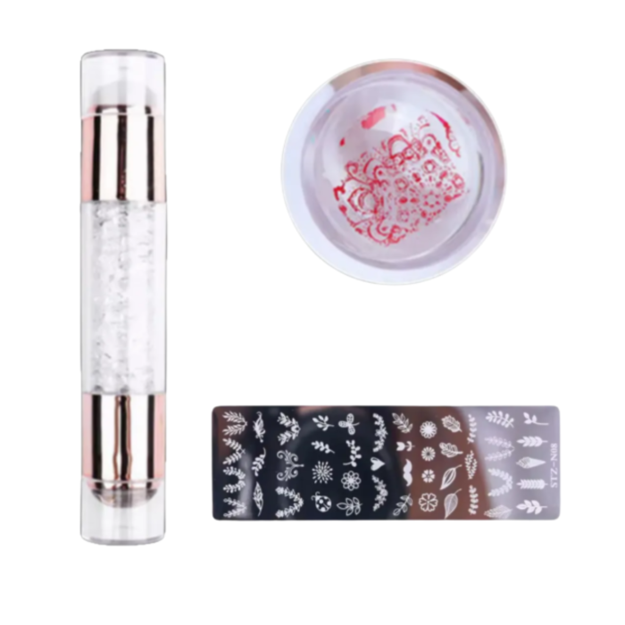 Kit Stamping Nails Uñas (sello+placa)