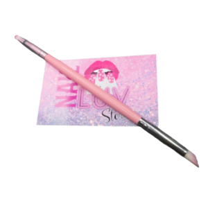 Pincel Pata De Cabra + Pincel Lengua De Gato 2 En 1 Nail Art