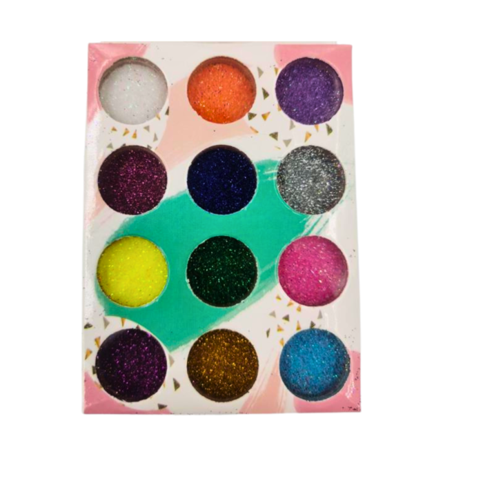 Pack De 12 Glitter + Cajita Organizadora